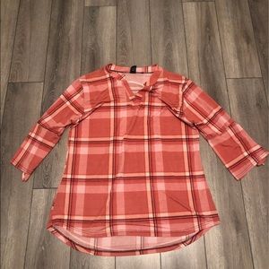 Plaid tunic